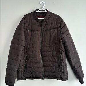 Buffalo David Bitton Men's Quilted Puffer Jacket - Brown/Black